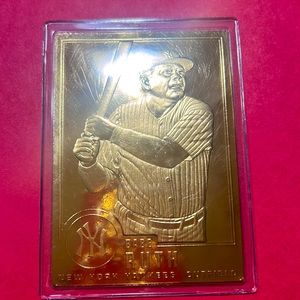 1996 Babe Ruth CMG Worldwide Gold Plated  Card “30. Authentic